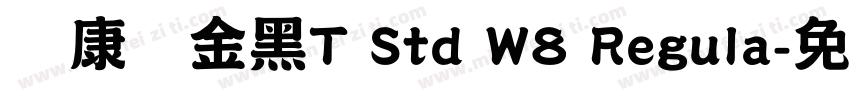 华康俪金黑T Std W8 Regula字体转换